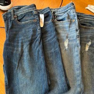 Four pairs gap boys jeans never worn
